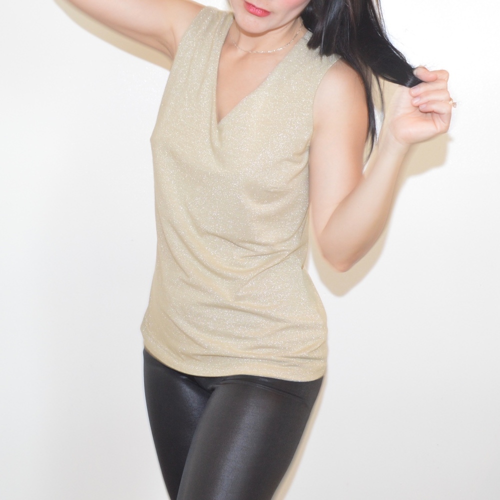 SOLD!Style & Co. Metallic Blouse Top